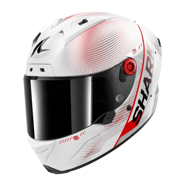 Shark Aeron Speed Tech Carbon kinnine kiiver punane/valge