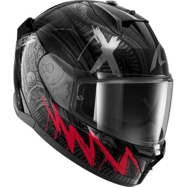 Shark D-Skwal 3 Shiever Helmet Black/Anthracite/Red