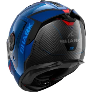 Shark Spartan GT Pro Mekarium Carbon Helmet Blue/Orange, Motoee.com