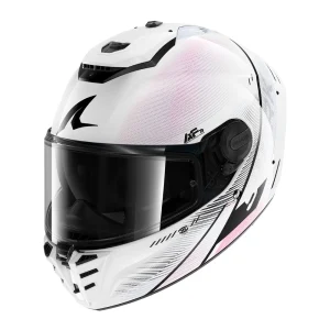 Shark Spartan RS Speed Tech Helmet White/Rose, Motoee.com