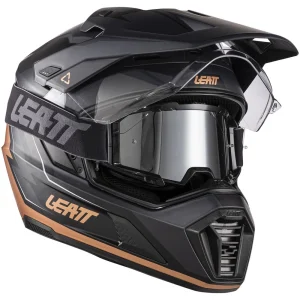 Leatt ADV 7.5 Graphic Helmet with Goggles Black/Bronze, Motoee.com