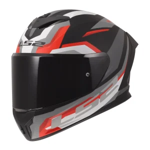 LS2 FF820 Rapid III Hyper Helmet Black/Red, Motoee.com