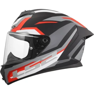 LS2 FF820 Rapid III Hyper Helmet Black/Red, Motoee.com