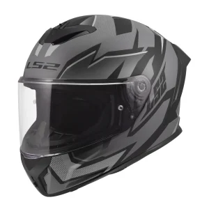 LS2 FF820 Rapid III Xtrem Helmet Black/Grey, Motoee.com