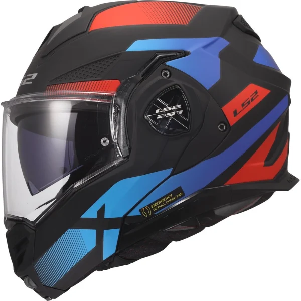 LS2 FF901 Advant X Nova шлем интеграл чёрный/красный/синий