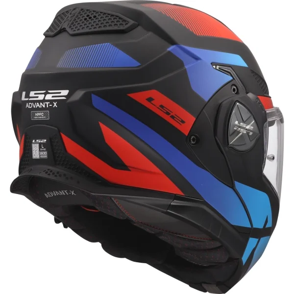 LS2 FF901 Advant X Nova шлем интеграл чёрный/красный/синий
