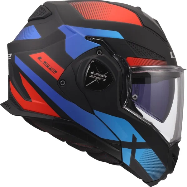 LS2 FF901 Advant X Nova шлем интеграл чёрный/красный/синий