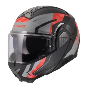 LS2 FF910 Advant II Glide Helmet Black/Grey/Red