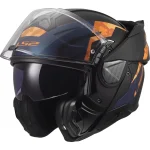 LS2 FF910 Advant II Glide Helmet Black/Orange