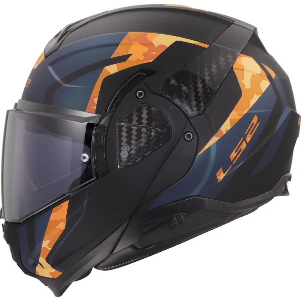 LS2 FF910 Advant II Glide Helmet Black/Orange