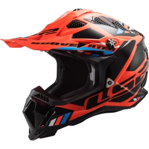 LS2 MX700 Subverter Evo II Stomp MX Helmet Black/Neon Orange