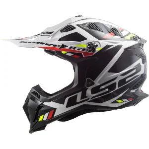 LS2 MX700 Subverter Evo II Stomp MX Helmet White/Black, Motoee.com
