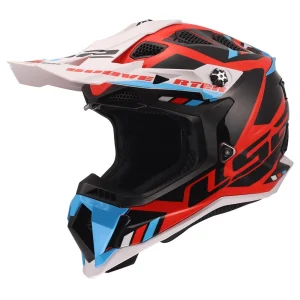 LS2 MX700 Subverter Evo II Stomp MX Helmet White/Blue/Red