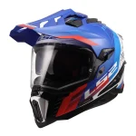 LS2 MX701 Explorer Hexa Enduro Helmet White/Blue/Red