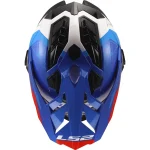 LS2 MX701 Explorer Hexa Enduro Helmet White/Blue/Red