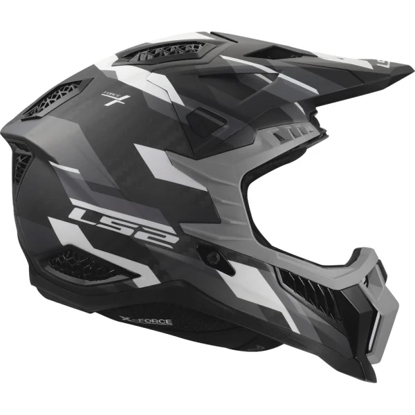 LS2 MX703 X-Force Phantom MX Helmet Black/Grey