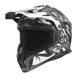 LS2 MX708 Fast II Grotesk MX Helmet Black/Grey