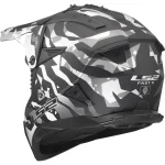 LS2 MX708 Fast II Grotesk MX Helmet Black/Grey