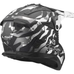 LS2 MX708 Fast II Grotesk MX Helmet Black/Grey