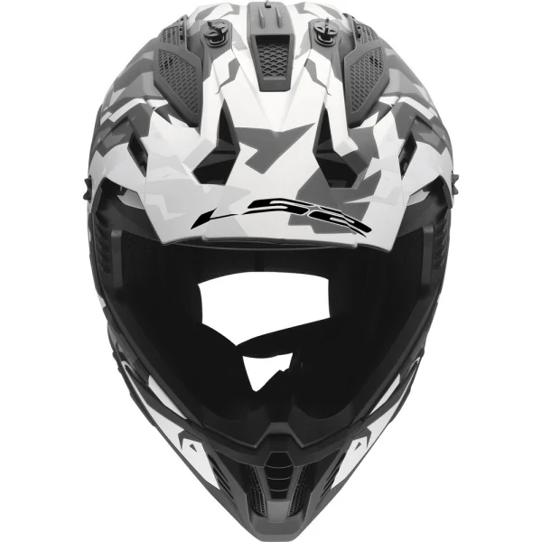 LS2 MX708 Fast II Grotesk MX Helmet Black/Grey