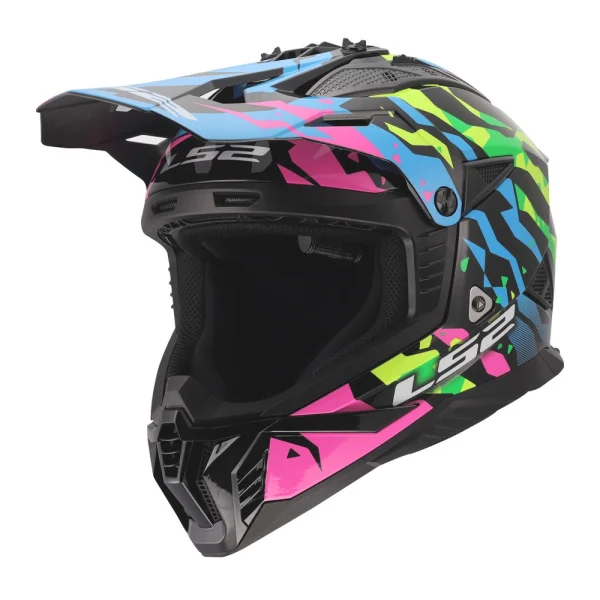LS2 MX708 Fast II Grotesk MX Helmet Blue/Green
