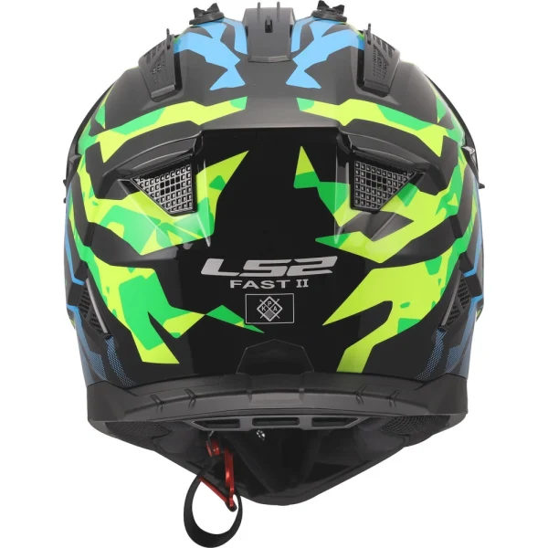 LS2 MX708 Fast II Grotesk MX Helmet Blue/Green