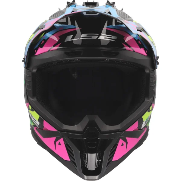 LS2 MX708 Fast II Grotesk MX Helmet Blue/Green