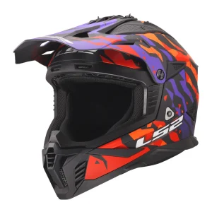 LS2 MX708 Fast II Grotesk MX Helmet Purple