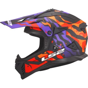 LS2 MX708 Fast II Grotesk MX Helmet Purple, Motoee.com