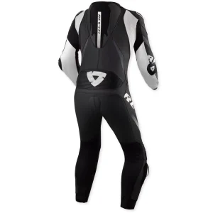 Revit Hyperspeed 3 Perforated 1-Piece Leather Suit Black/White, Motoee.com