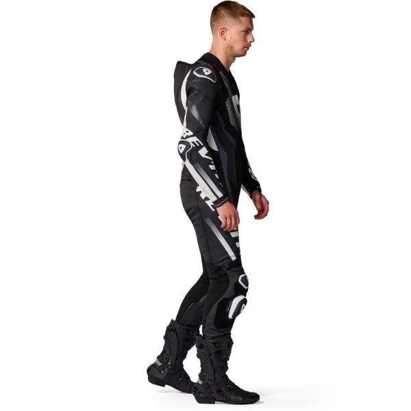 Revit Hyperspeed 3 Perforated 1-Piece Leather Suit Black/White