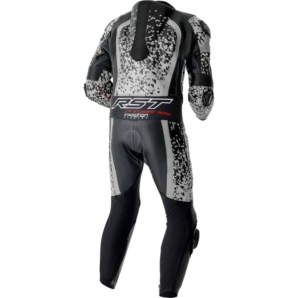 RST Pro Series D3O Airbag Perforated 1-Piece Leather Suit Black/Silver