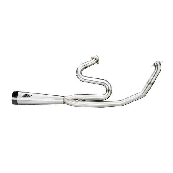 Zard 2:1 Full Exhaust System Polished H-D Softail 25-26