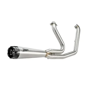 Zard 2:1 Full Exhaust System Stainless Steel H-D Softail 25-26