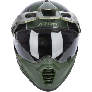 Klim Krios Pro Echo Carbon Enduro Helmet Matte Black/Green, Motoee.com