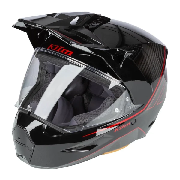 Klim X1 Alpha Graphic Carbon Enduro Helmet Black/Red
