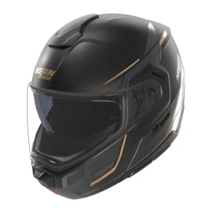 Nolan N90-3 06 Sincrono Helmet Black/Gold, Motoee.com