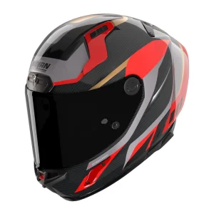 Nolan X-804 RS Ultra Carbon Lesmo Helmet Grey/Red, Motoee.com