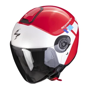 Scorpion Exo-City II Mall Jet Helmet Red/White