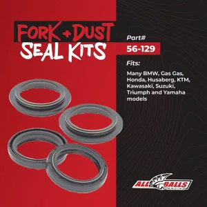 All Balls Fork Seal Kit 56-129, Motoee.com