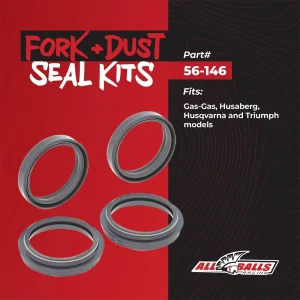 All Balls Fork Seal Kit 56-146, Motoee.com