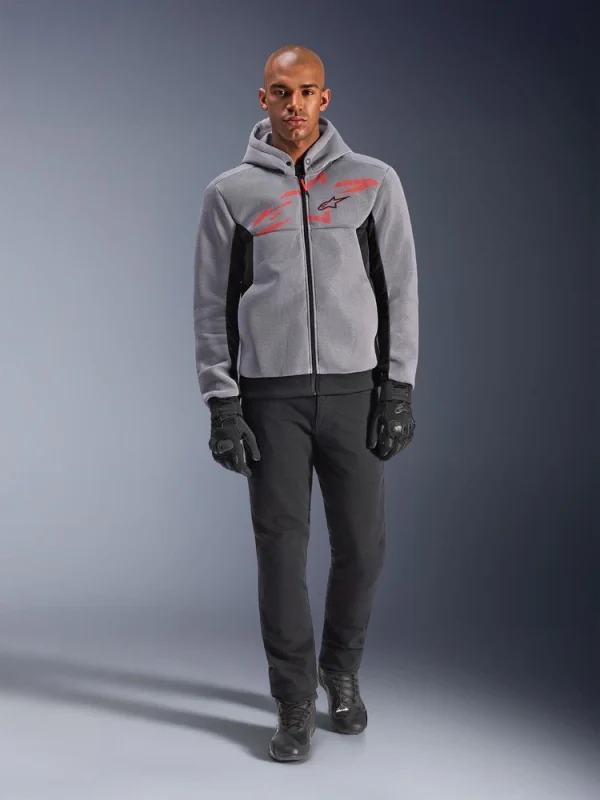 Alpinestars Chrome Superairflow Hoodie Black/Grey/Red