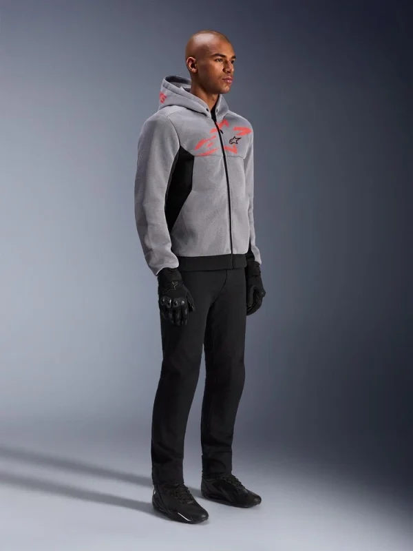 Alpinestars Chrome Superairflow Hoodie Black/Grey/Red