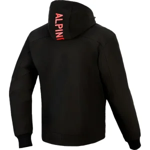 Alpinestars Radium Tech Hoodie Black/Red, Motoee.com