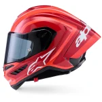 Alpinestars Supertech R10 Arius шлем интеграл красный/белый/чёрный