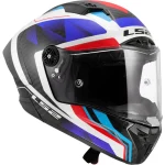 LS2 FF805 Thunder GP Raute Carbon White/Blue/Red