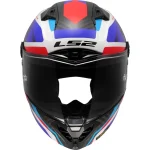 LS2 FF805 Thunder GP Raute Carbon White/Blue/Red