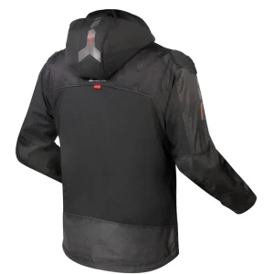 LS2 Zirconium Waterproof Jacket Black/Red, Motoee.com
