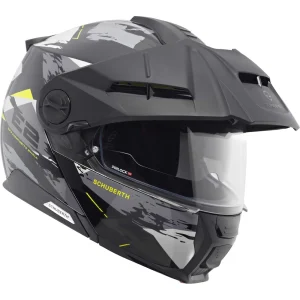 Schuberth E2 Trail Helmet Black/Grey/Yellow, Motoee.com
