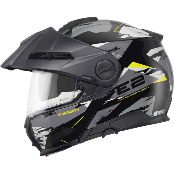 Schuberth E2 Trail Helmet Black/Grey/Yellow